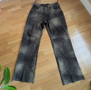 B&C Marble Gray Leather Pants